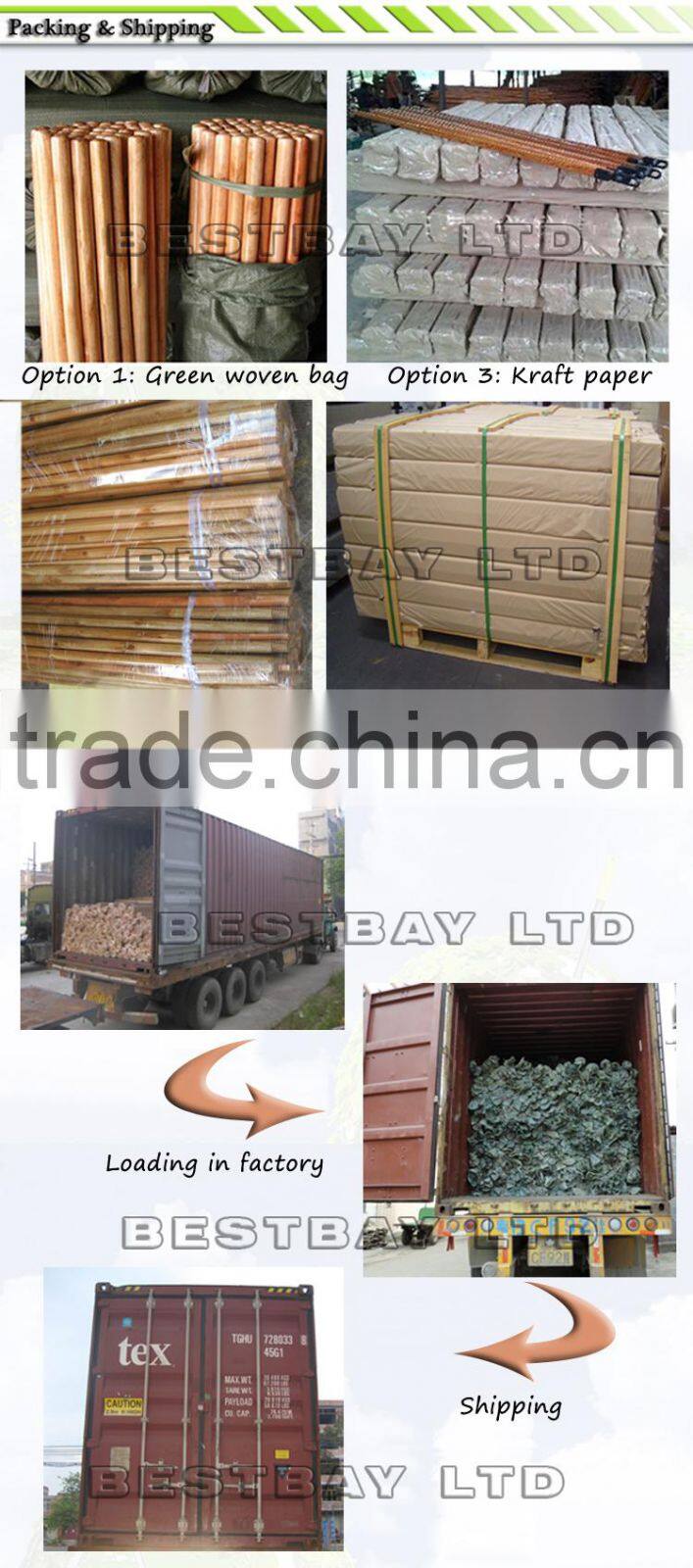 Varnish broom handle end cap