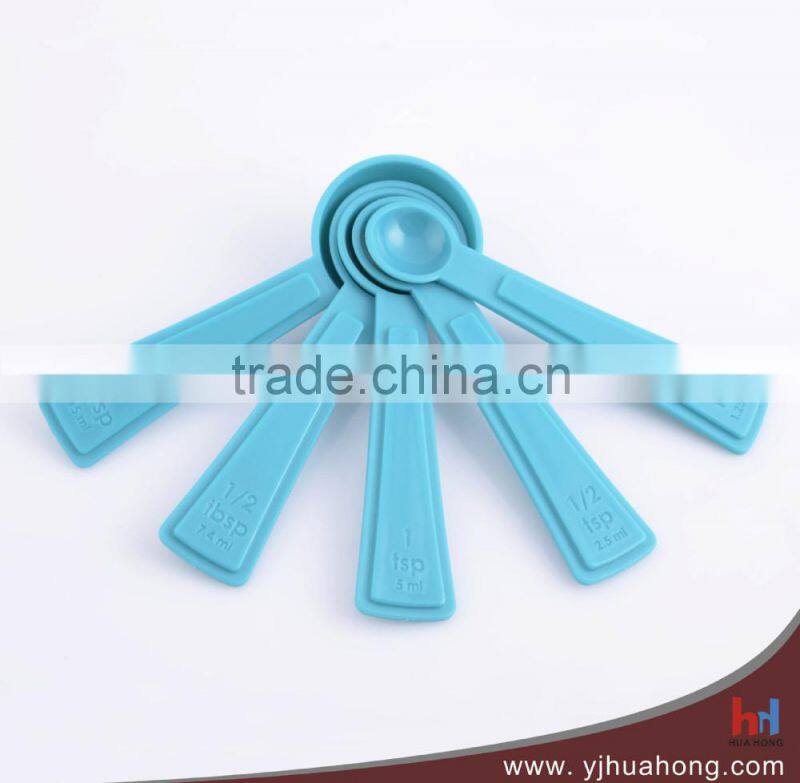 Colorful plastic measuring spoons/scoops 5pcs set(HMT-28)