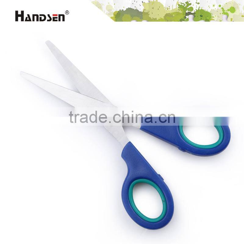 6-1/4" plastic handle PP 2 circle ring scissors