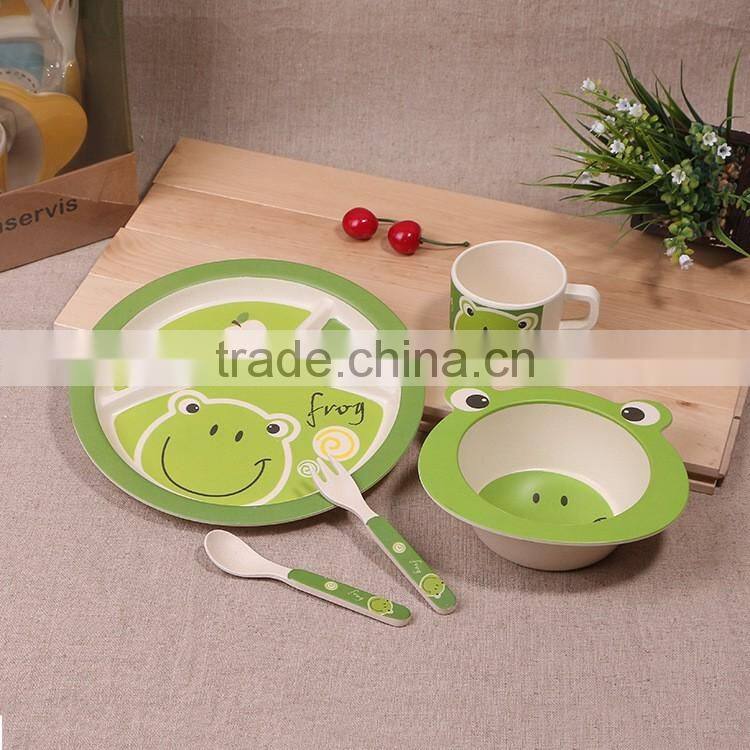 Eco-Friendly Baby Bamboo Fiber Tableware Wholesale Dinnerware Set