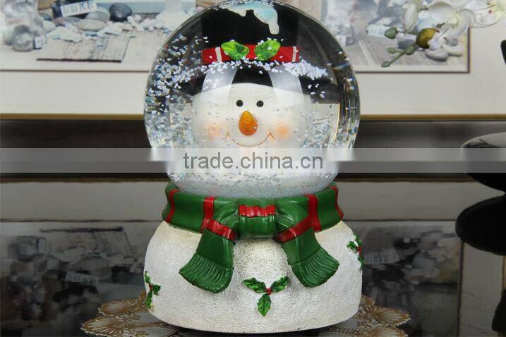Hot Sale christmas snow Gifts globe musical christmas snow globe