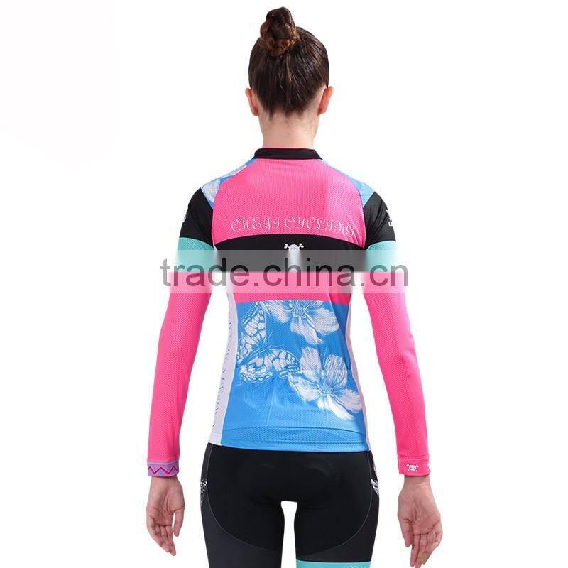 OEM service women printing cycling jerseys factory