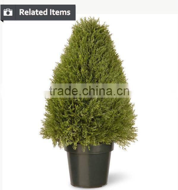 Chinese synthetic topiary boxwood grass tree for Christmas garden decoration
