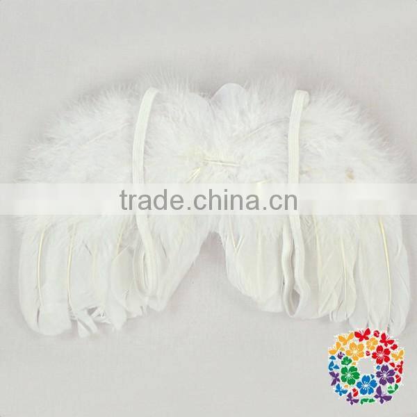 Solid Red Feather Wings Costume Cute Baby Girls Small Feather Angel Wings
