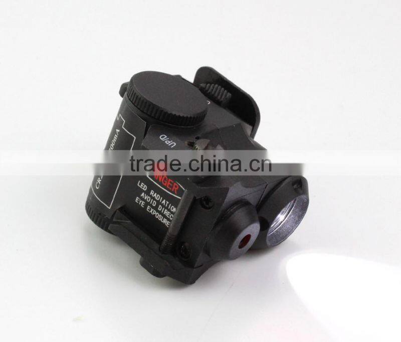 Super compact tactical subzero working red laser sight with 180 lumens CREE Q5 led flashlight