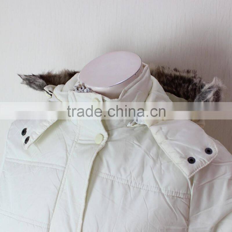 Ladies Long Winter Jacket , Womens Polyfill Padded Coats