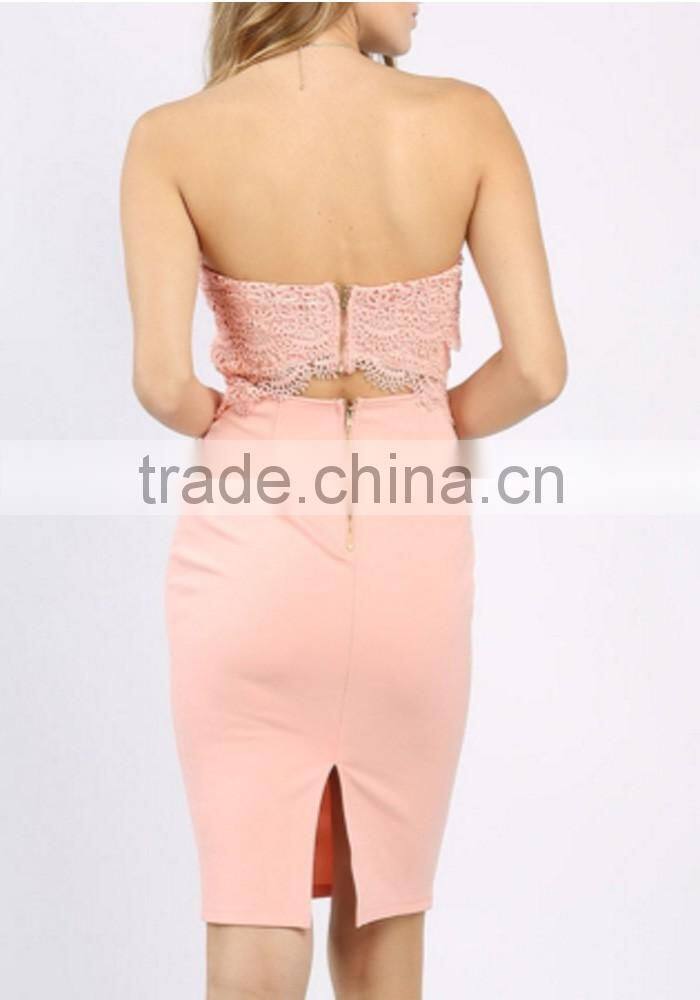 Custom Style Side Cut Out Mini Tube Dress Tall Tube Women Sexy Dress