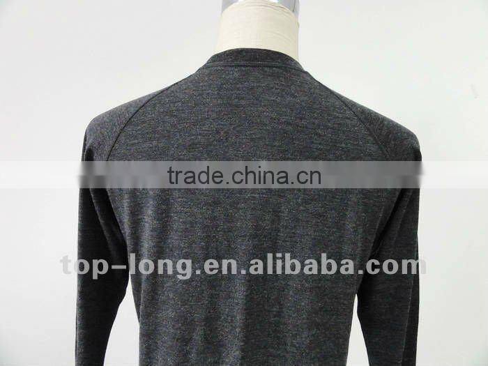 100% merino(70s) charcoal men thermal underwear