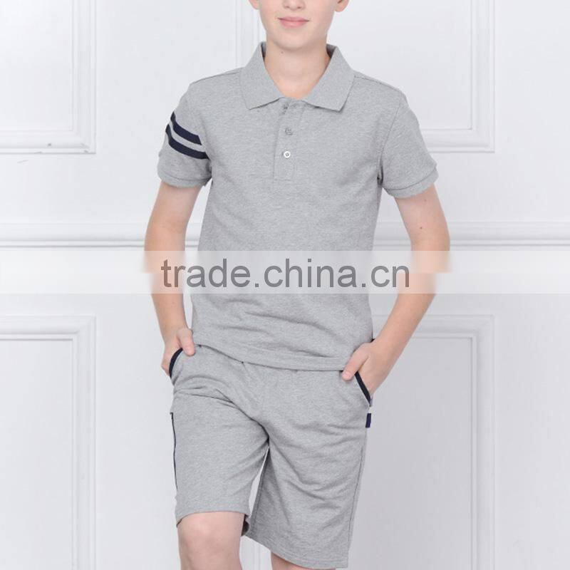 College installed 2017 New Summer Boys' OLY Sports short sleeved pieces of two