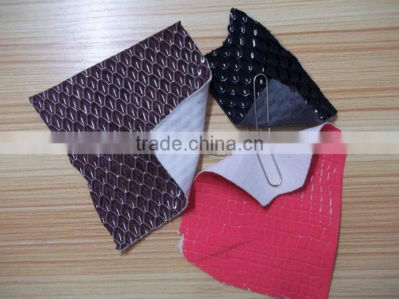 A Grade PVC Shiny Printed Leather Stock Lot For Bags