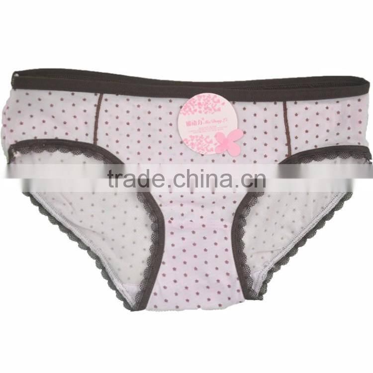 Silk kids young girls underwear panties model