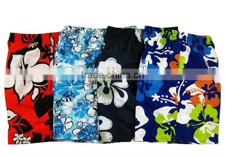 cheap men's printed swimming shorts stock boardshort stock beach shorts