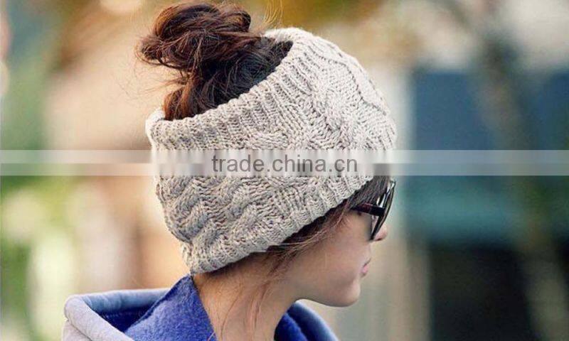 Grils Elastic Woolen Headband Hair Band/Woman Winter Crochet Headbands