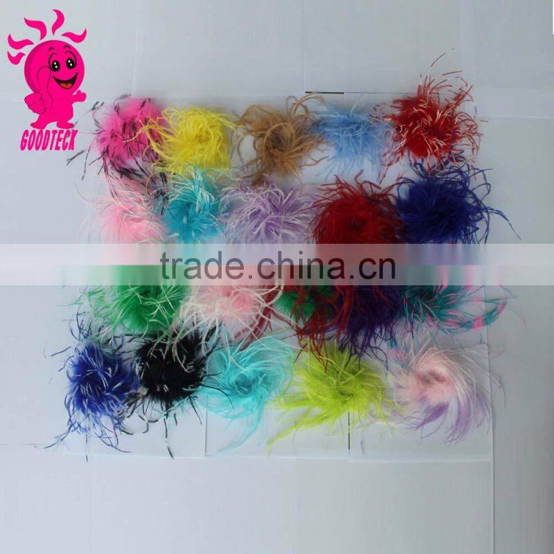 China wholesale multicolor hair accessories or clothes decotation curly ostrich feather