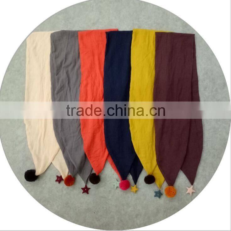 Newest Style baby girl Cotton plain Baby scarf