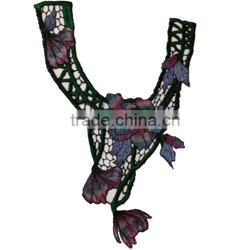 lace manufacturer machine made crochet neck lace design