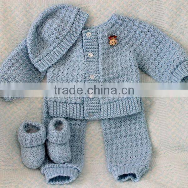 Clothes Set Hand Made Crochet Baby Pattern Sweater