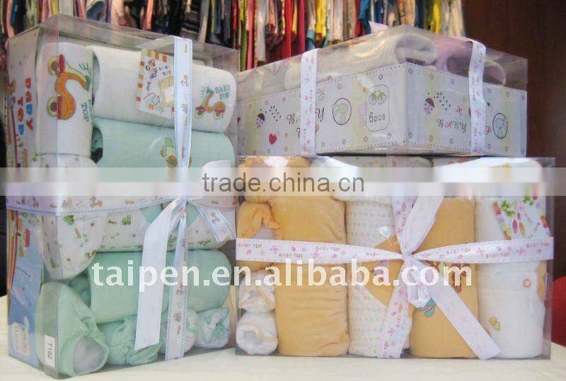 100% Cotton Cute Cartoon Baby Boys & Girls Clothing Set Newborn Baby Clothing Gift Set With Wholesale Factory Price