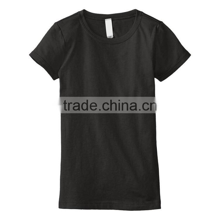 Wholesale price fashion scoop neck custom design blank cotton women t shirt