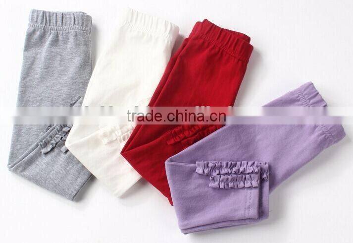 Hot Fashion Baby Leggings Girls Ruffled Panties Wholesale Knit Baby Girl Pants