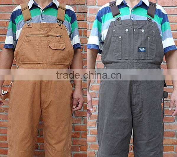 OEM Service High Quality Cheap mens canvas overalls pants wholesale