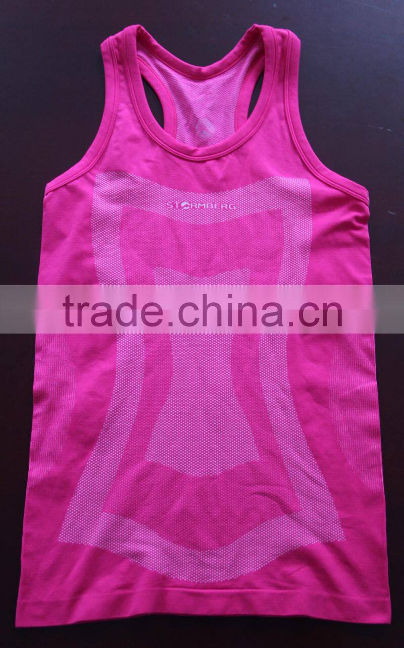 Seamless women sportswear tank top