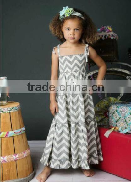 Fashion baby girls party dance pettidress with girls chevron cheap made maxi seaside fashion chevron fabric long pettiskirts