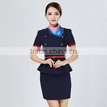 Best quality cabin crew uniform flight attendant uniforms