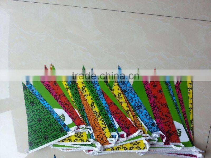 triangle paper bunting flag