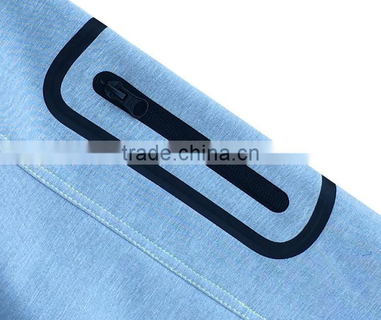 Popular waterproof jacket boys with 3-layer melange color softshell jacket