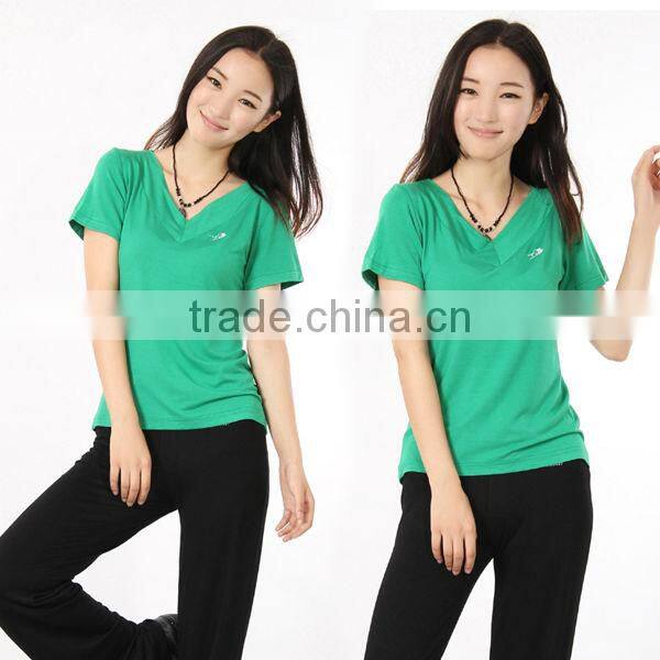 Wholesale Sport Crop Top Suit T Shirt For Women