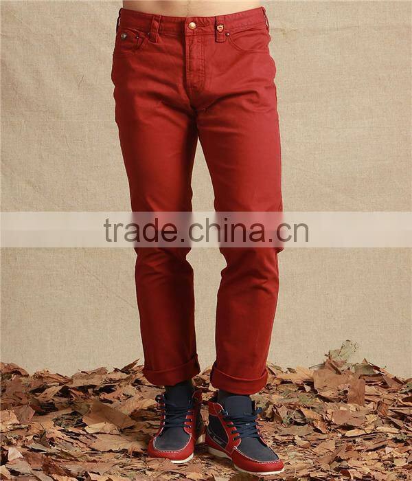 Hot sale 100% cotton man's trousers custom casual man's pants