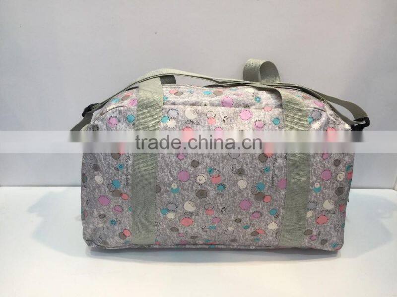 2017 hot sales wholesales custom polyester travel gym duffel sport bag
