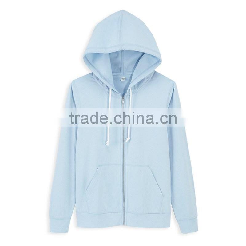 Lightweight Jersey Muscle Zip-Up Hoodie In Navy