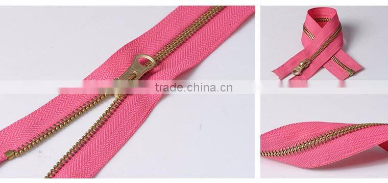 5# Heavy Duty Jacket Brass O/E Metal Zipper