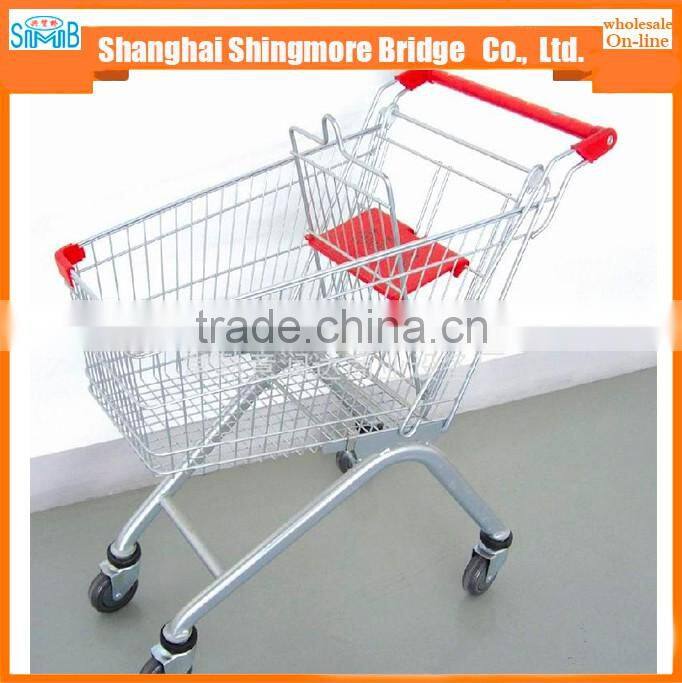 hot sales good quality 180L european supermarket trolley