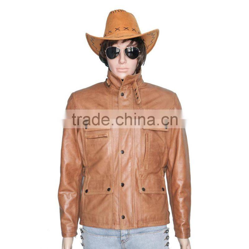 Custom Made Real Leather Biker Jacket / leather jacket