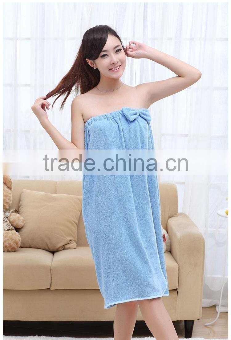 Beauty body wrap towel terry bath towel mini lady skirt white