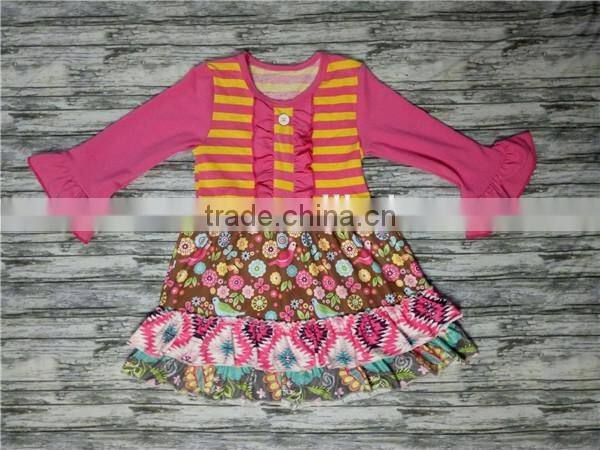 Bunny with chick smocked bishop dress for Easter