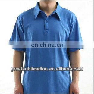 Pure color Man T-shirt with collar