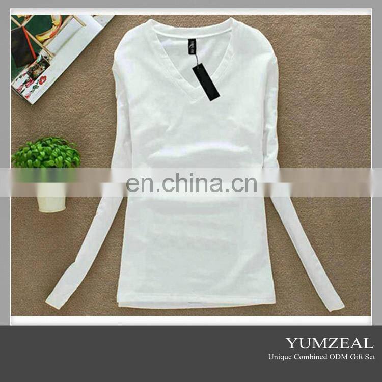 long sleeve t shirt/woman long sleeve t shirt/custom long sleeve t shirt