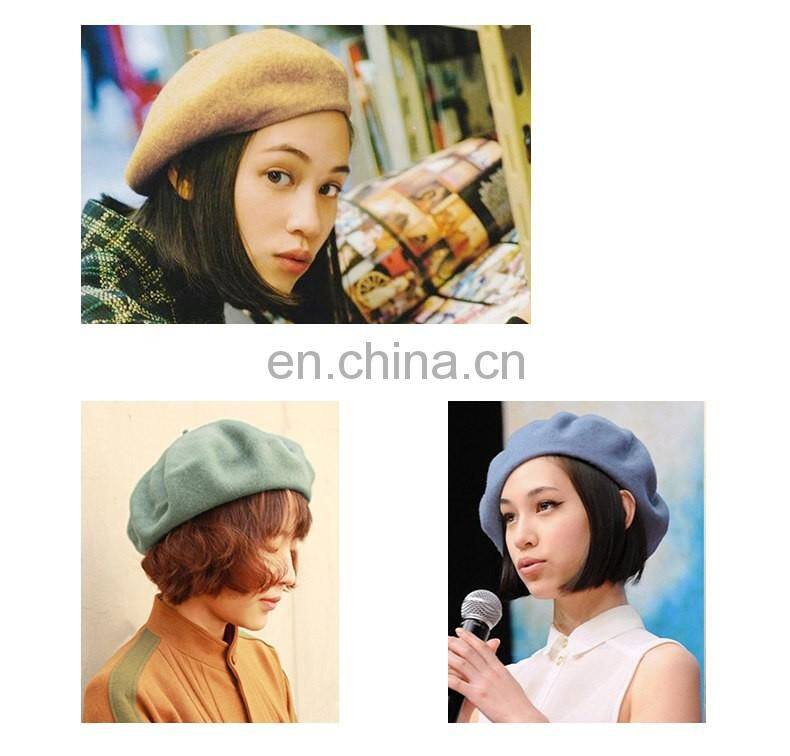 High Quality Wholesale Ladies Wool Felt Berets