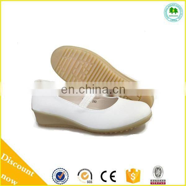 2015 New Design White Nurse Shoes Unique Nurse Shoes with Wedge Heels