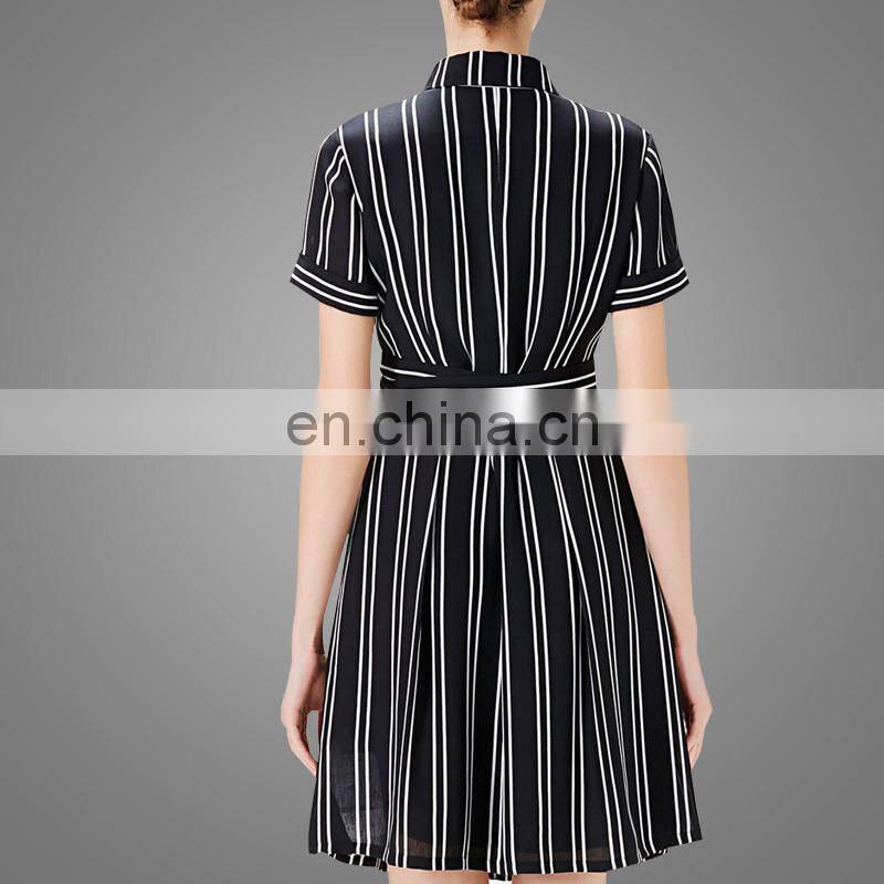 Latest Dress Design High Quality Summer Fashion Woman Dress Midi Dress