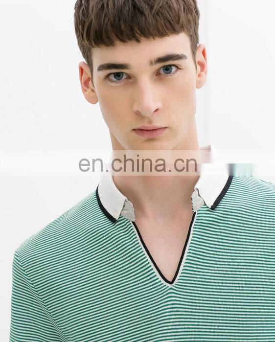 Wholesale High Quality Guangzhou Clothing Polo T-shirts Custom StripeTshirts Polo