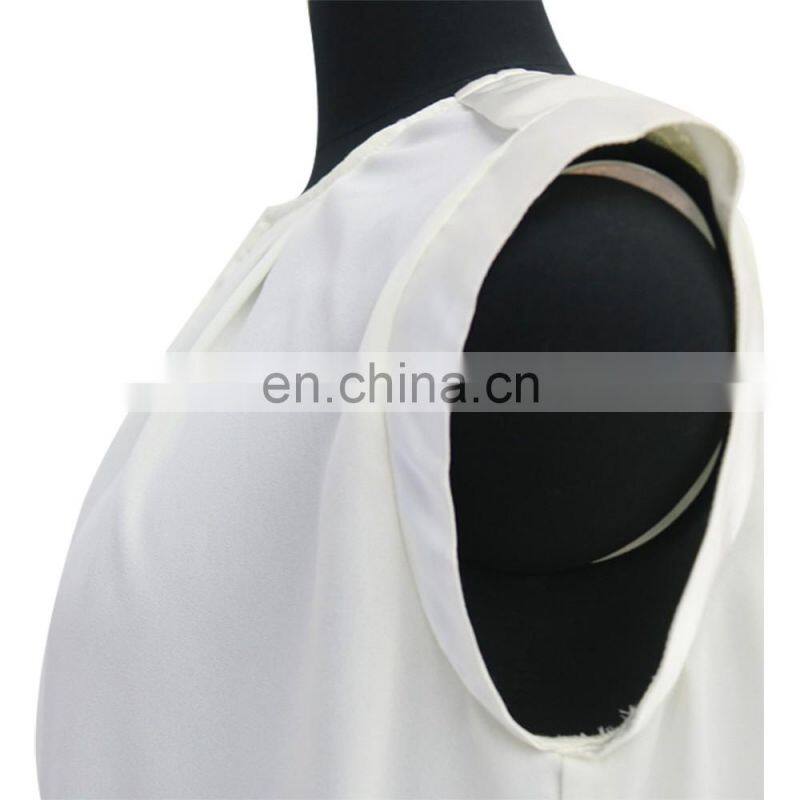 women hot summer casual cheap sleeveless chiffon tank top blouse