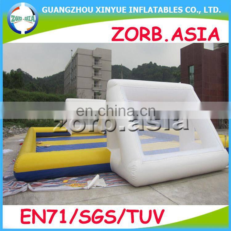 0.55mm PVC Tarpaulin Giant Cheap Inflatable Soap Soccer Field, Inflatable Water Soccer Field for sale