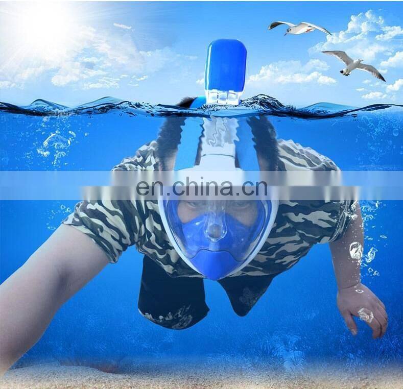 Underwater Diving Mask full face Snorkel mask Set Swimming Training Scuba mergulho full face snorkeling mask Anti Fog For Gopro