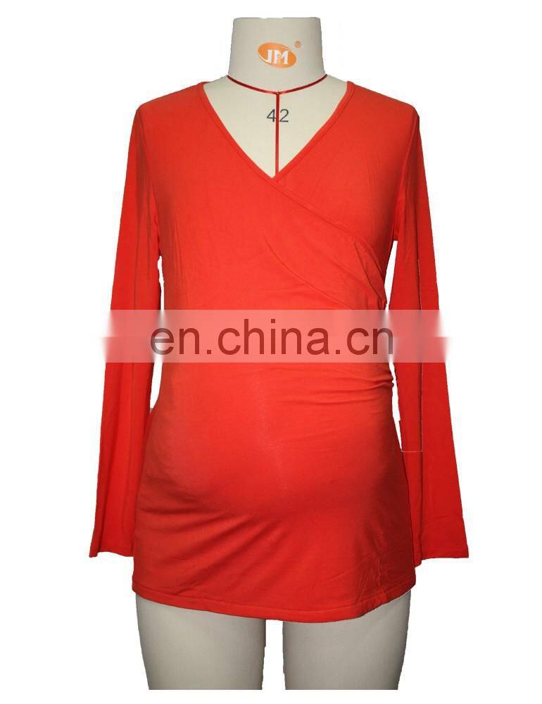 Guangzhou Factory Viscose Pregnant Women Wrap Top