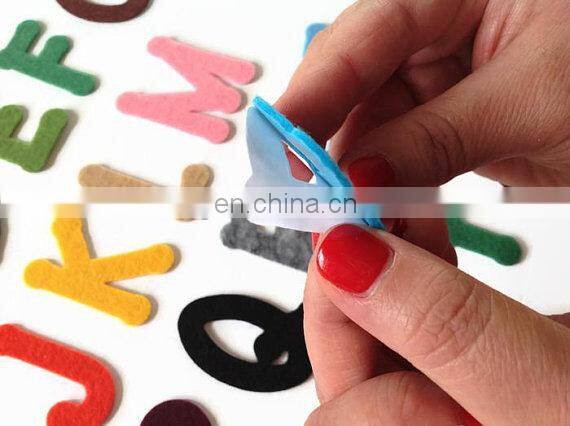Die Cut Felt letter with iron on adhesive - Many colours available - 2 Inches (5cm) Tall. Choose your letters or numbers